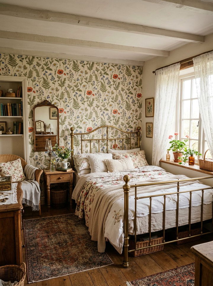 30 Lush Bedroom Botanical Wallpapers for a Nature-Inspired Room