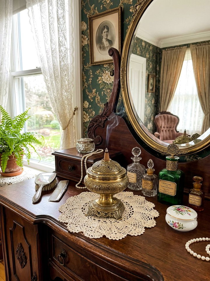 Vintage brass incense holder - 30 bedroom incense holders