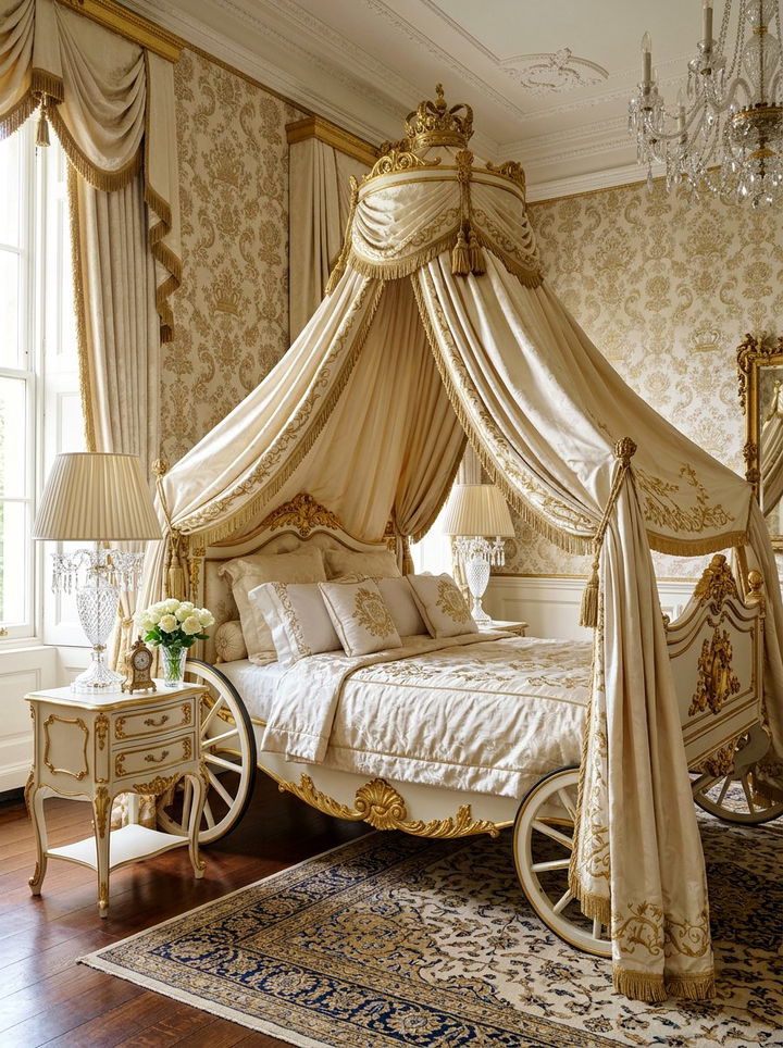 Vintage carriage bed - 30 fairy tale bedroom ideas