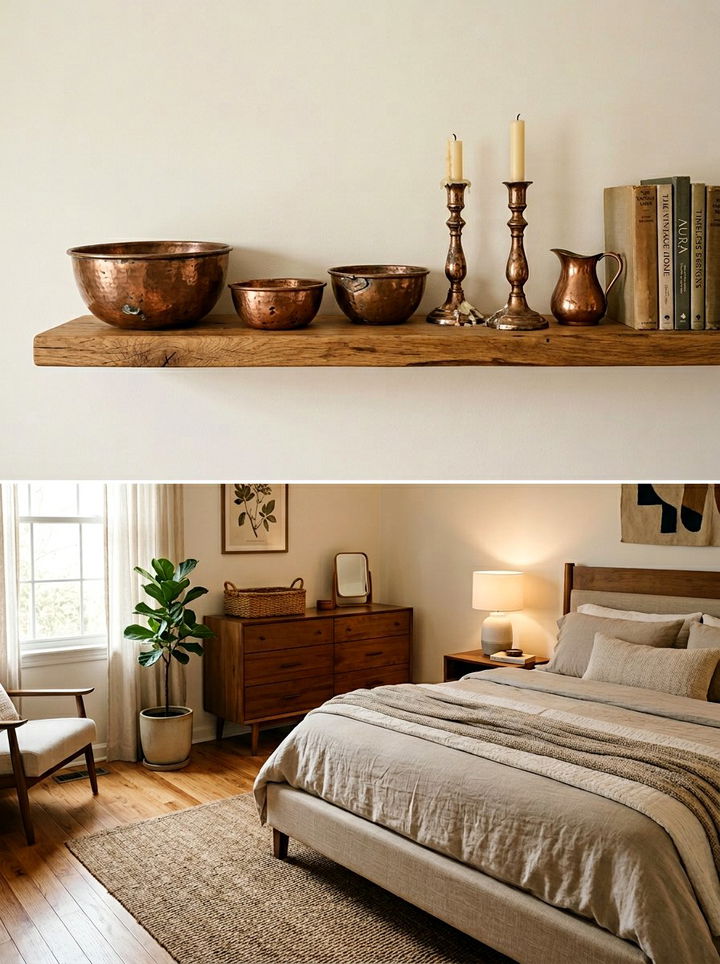 Vintage copper bedroom accessories - 30 copper accent bedroom ideas
