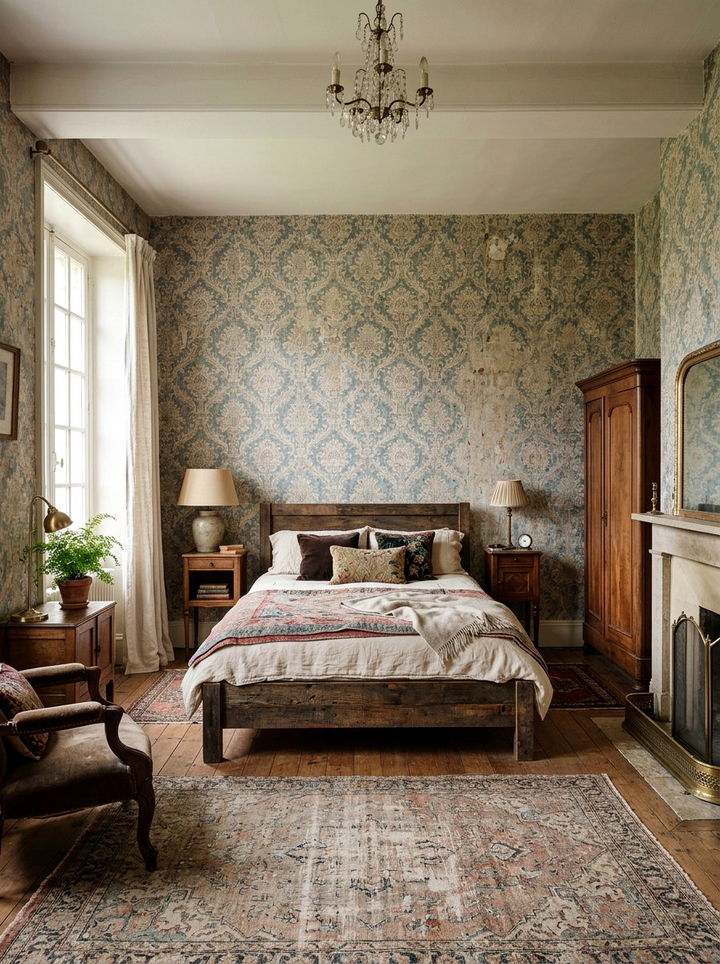 30 Stunning Bedroom Damask Wallpapers for a Luxury Look