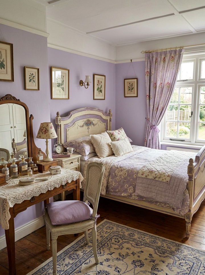 Vintage lavender bedroom - 30 lavender bedroom ideas