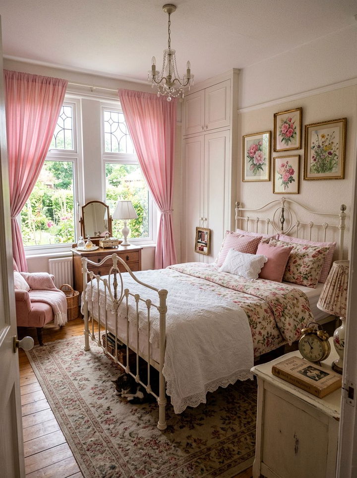 Vintage pink bedroom - 30 bubblegum pink bedroom ideas