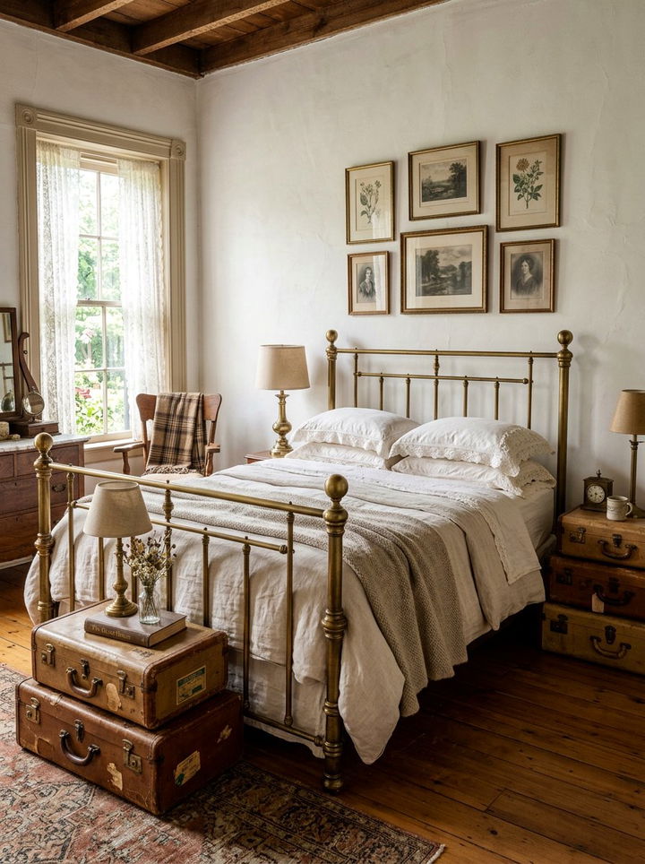 Vintage tan and white bedroom - 30 tan and white bedroom ideas