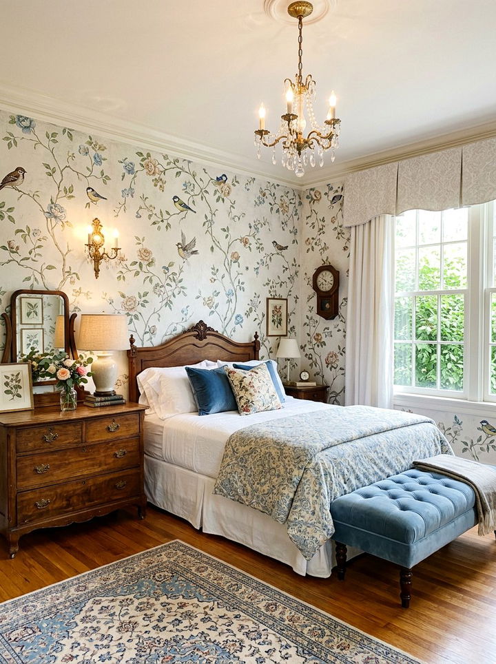 Vintage wallpaper bedroom - 30 bedroom modern wallpapers
