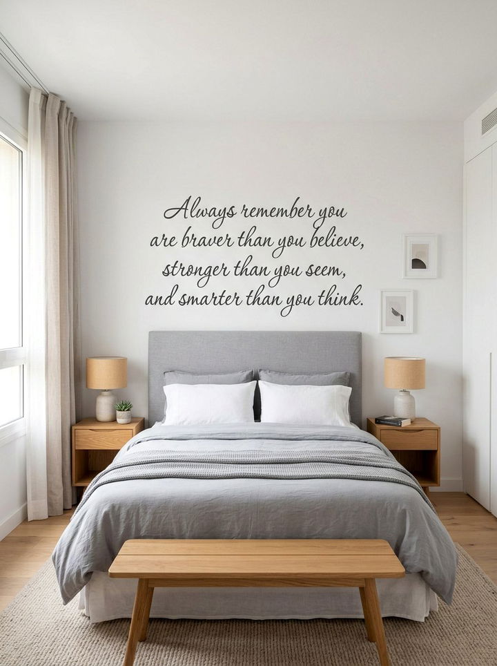 Vinyl wall decals - 30 no drill bedroom ideas