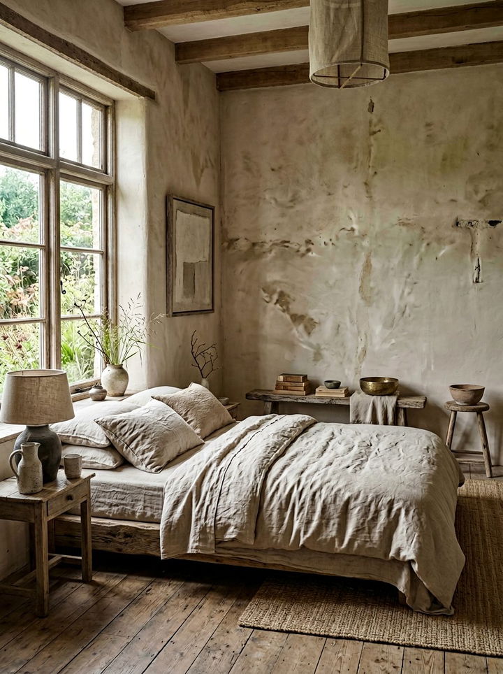 Wabi Sabi Bedroom - 30 beige and white bedroom ideas