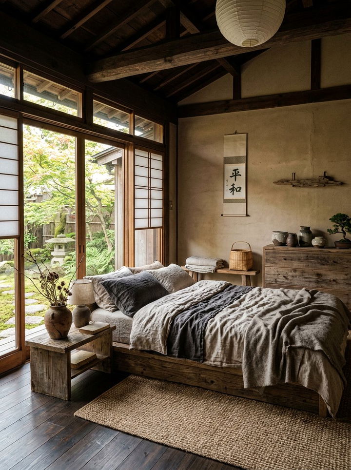 Wabi sabi bedroom - 30 Japanese bedroom ideas