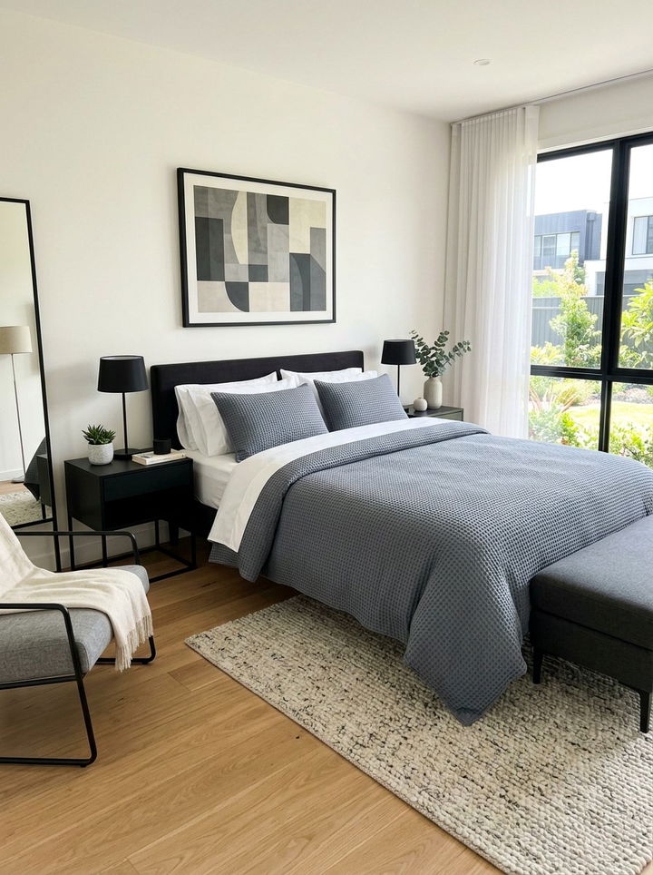 Waffle Knit Texture Bedroom - 30 knitted bedroom ideas