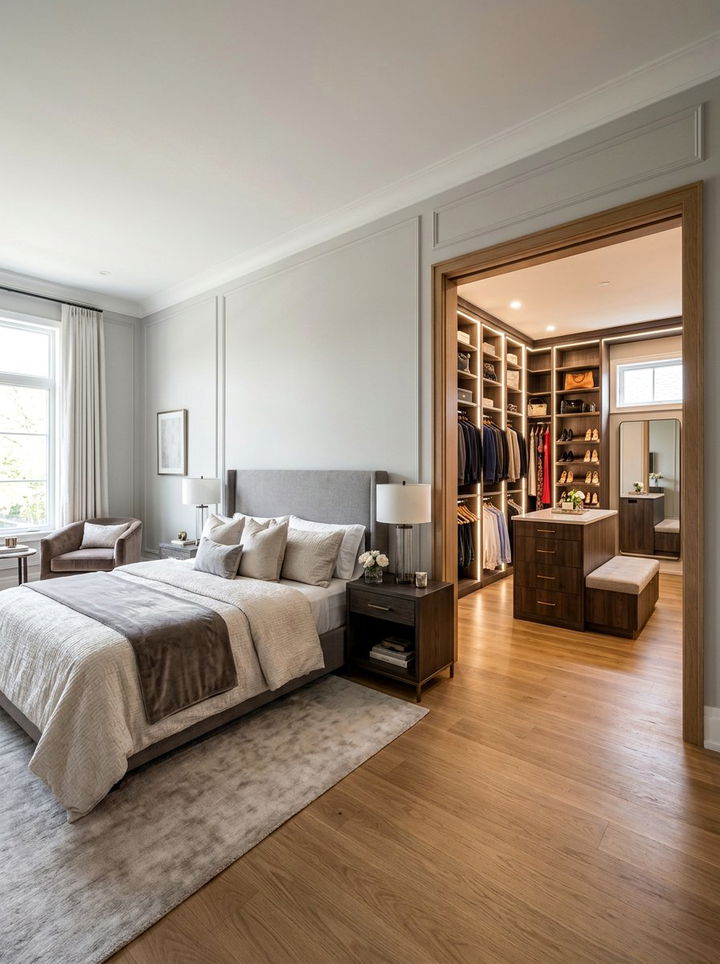 Walk In Closet Bedroom Plan - 30 bedroom space planning ideas