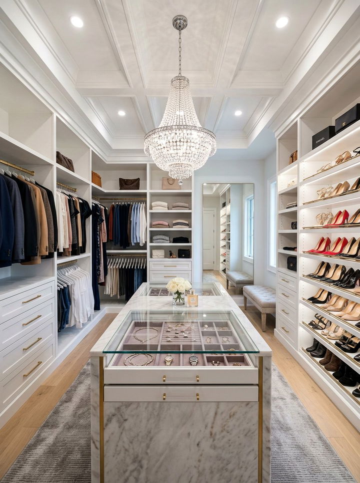 Walk In Closet Built In System - 30 bedroom built-in ideas