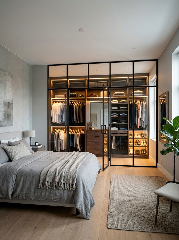 Walk In Closet Glass Door - 30 bedroom glass doors