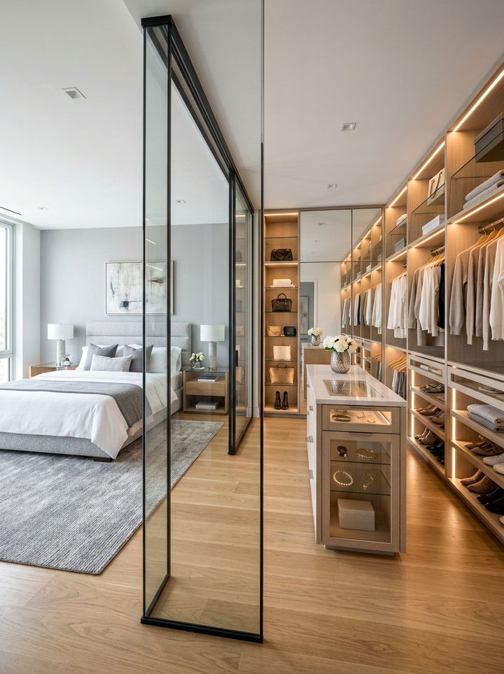 Walk In Closet Integrated Bedroom - 30 mansion bedroom ideas