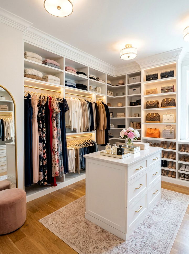 Walk In Closet Organizer - 30 bedroom organization ideas