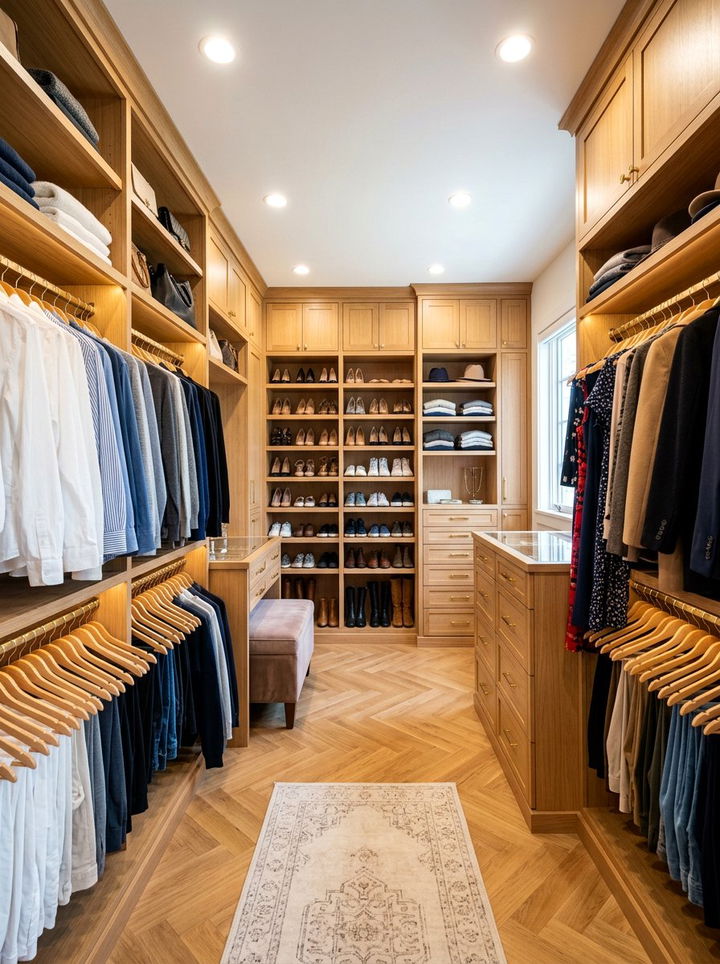 Walk In Closet System - 30 bedroom storage ideas