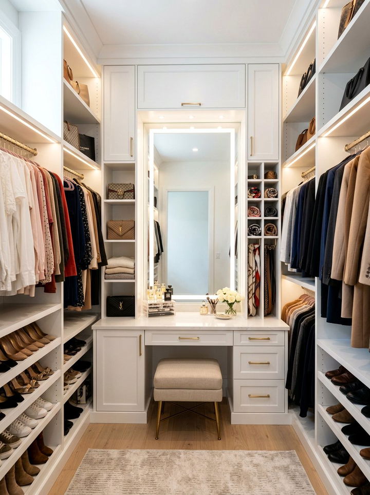 Walk In Closet Vanity - 30 bedroom vanity ideas