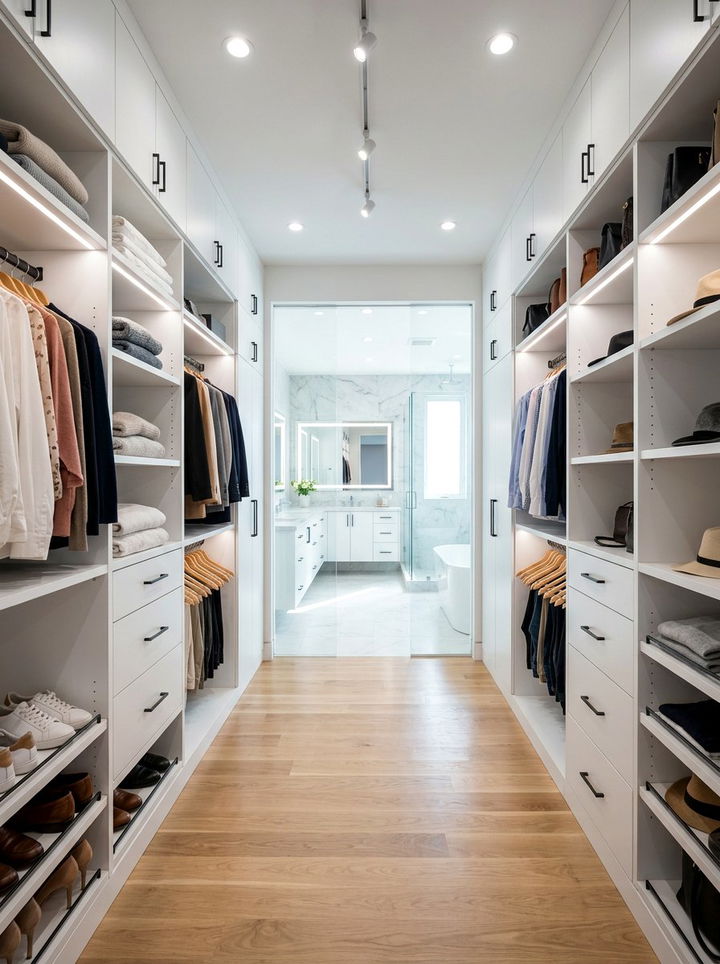 Walk Through Closet - 30 bedroom closet systems