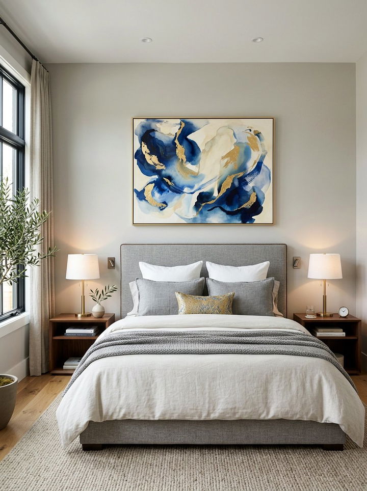 Wall Art Arrangement - 30 bedroom staging ideas