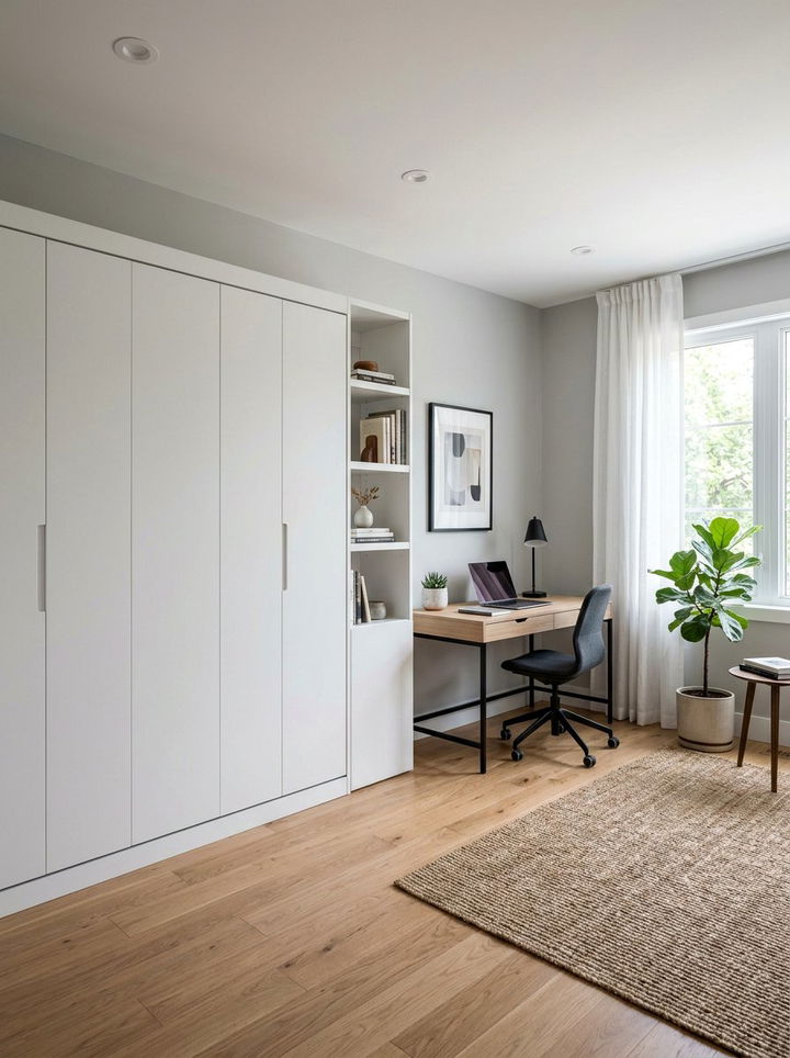 Wall Bed With Cabinet - 30 bedroom hidden storage ideas