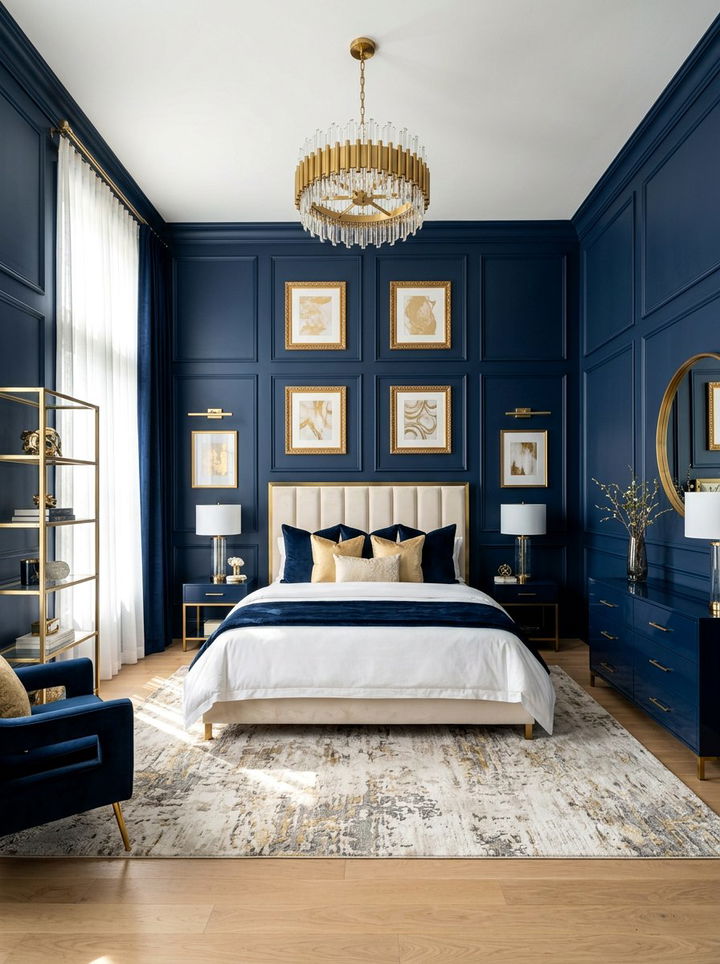 Wall Molding Glam Bedroom - 30 modern glam bedroom ideas
