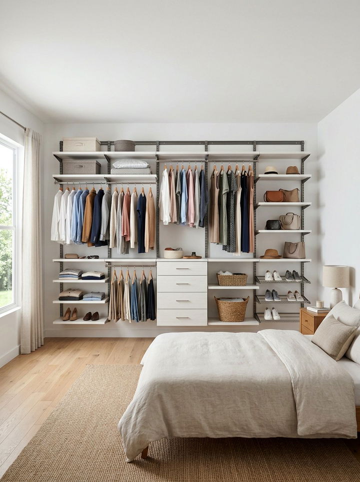 Wall Mounted Closet - 30 bedroom closet systems