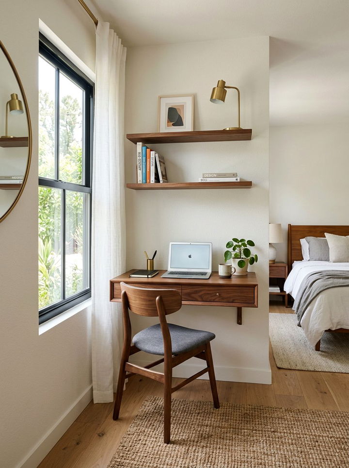 Wall Mounted Desk Bedroom - 30 bedroom wall storage ideas