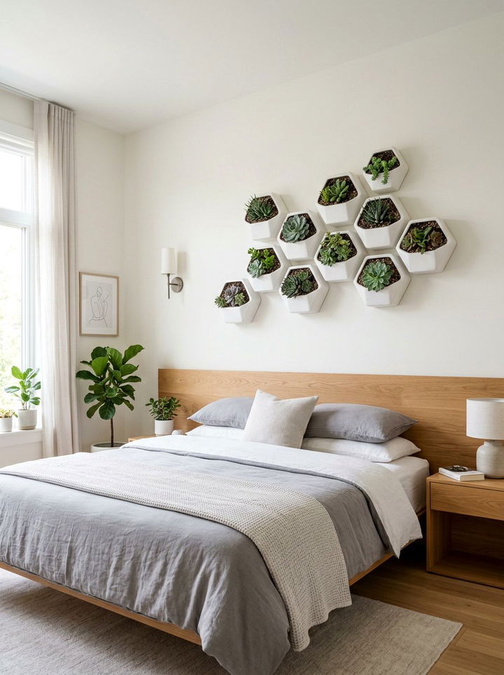 Wall Mounted Geometric Planter - 30 bedroom planters