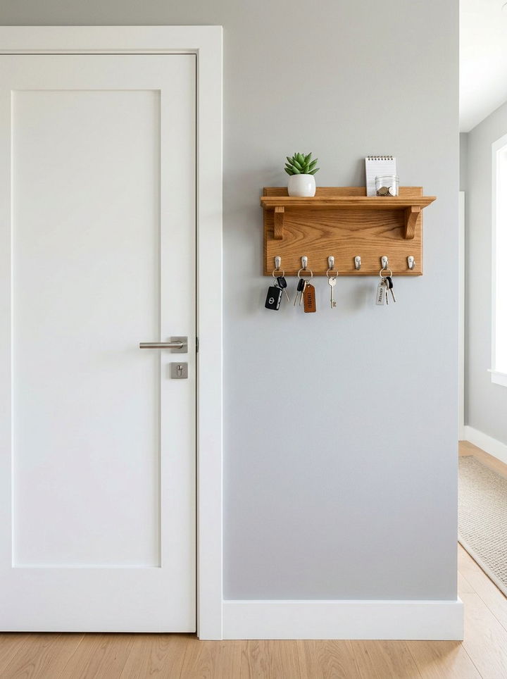 Wall Mounted Key Rack - 30 bedroom hanging storage ideas