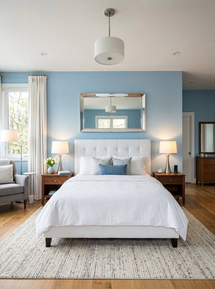 Wall Mounted Mirror Above Bed - 30 bedroom mirror ideas