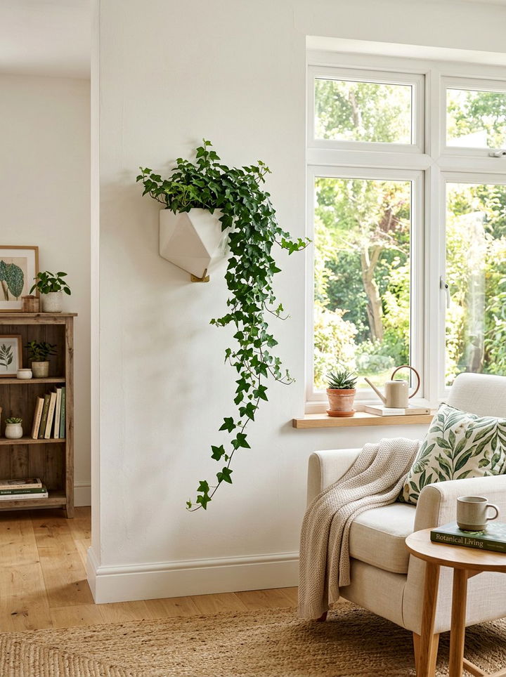 Wall Mounted Planter - 30 command strip bedroom ideas