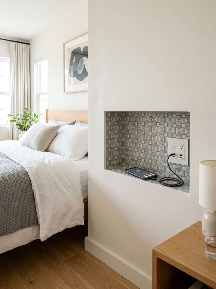 Wall Niche Power Station - 30 bedroom charging stations