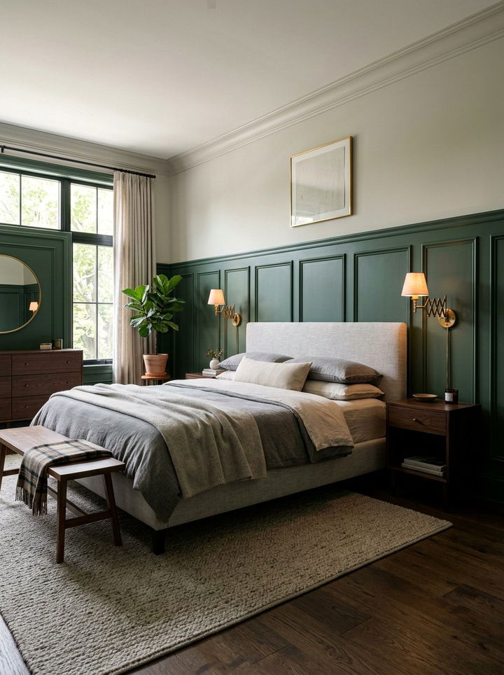 Wall Paneling - 30 boutique hotel bedroom ideas