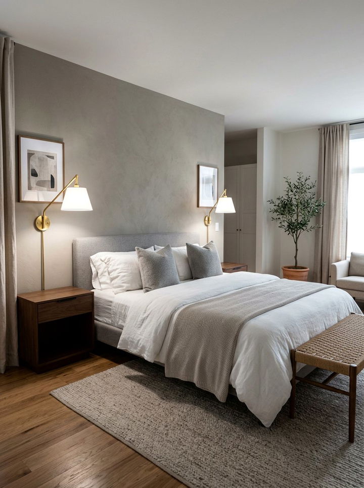 Wall Sconce - 30 bedroom space saving ideas