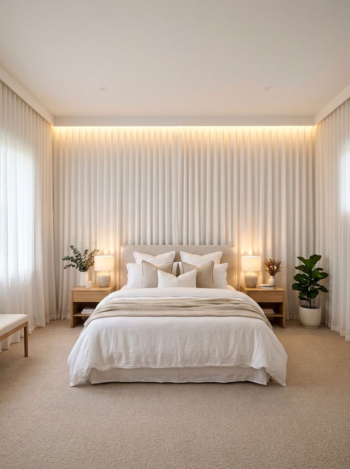 Wall To Wall Curtains - 30 bedroom curtain ideas