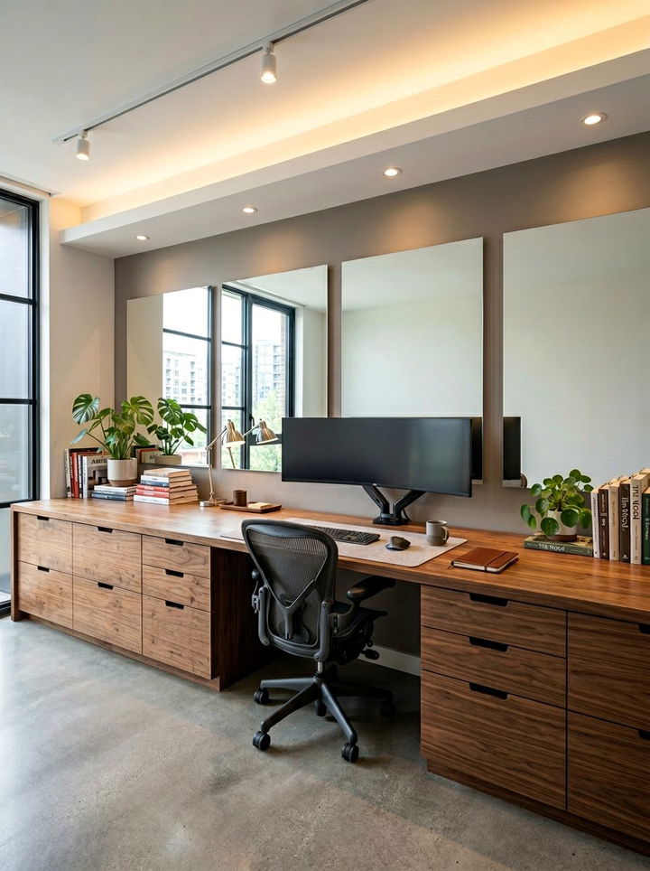 Wall To Wall Desk - 30 bedroom study desk ideas