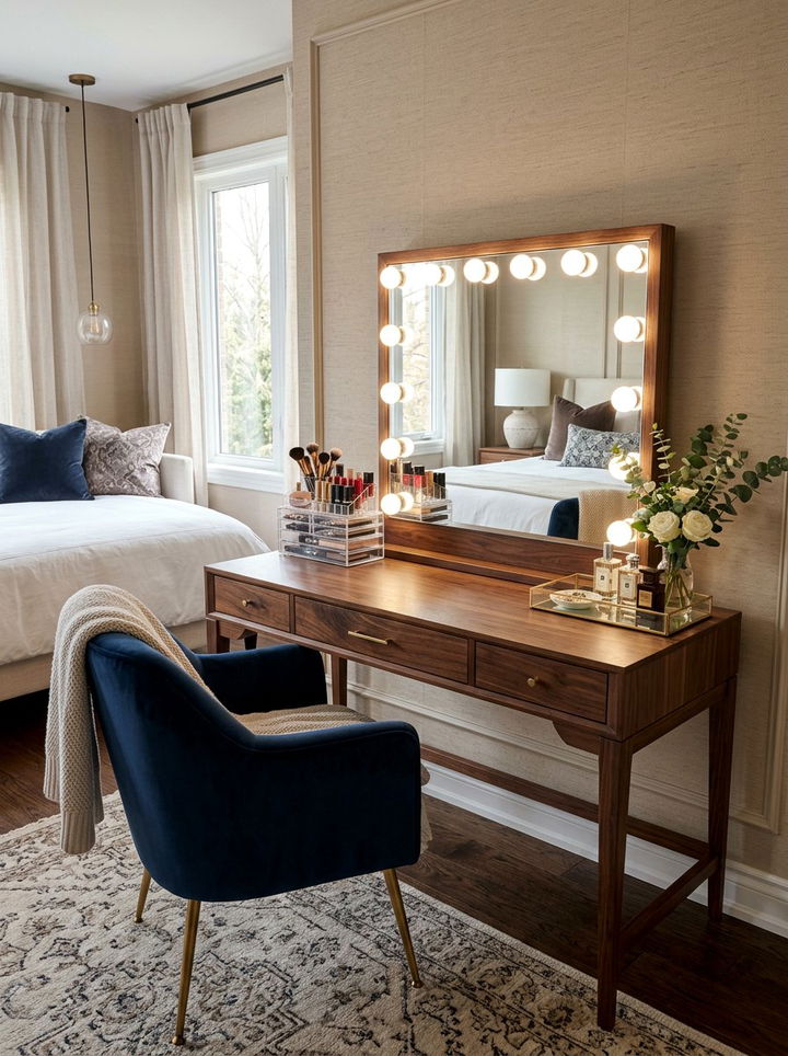 Walnut Bedroom Vanity - 30 walnut tone bedroom ideas