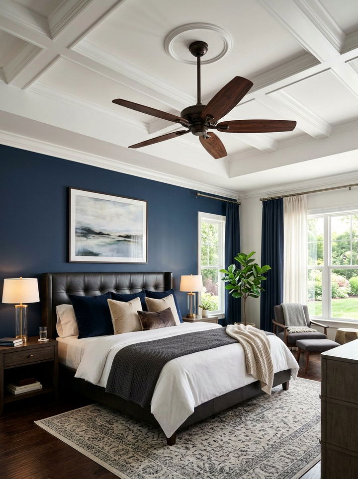 Walnut Wood Finish Fan - 30 bedroom ceiling fans