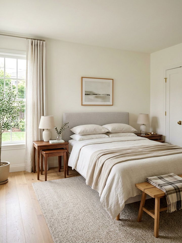 Walnut nesting tables - 30 bedroom walnut furniture ideas