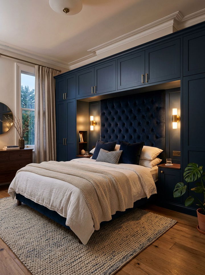 Wardrobe Around Bed Headboard - 30 bedroom built-in wardrobes