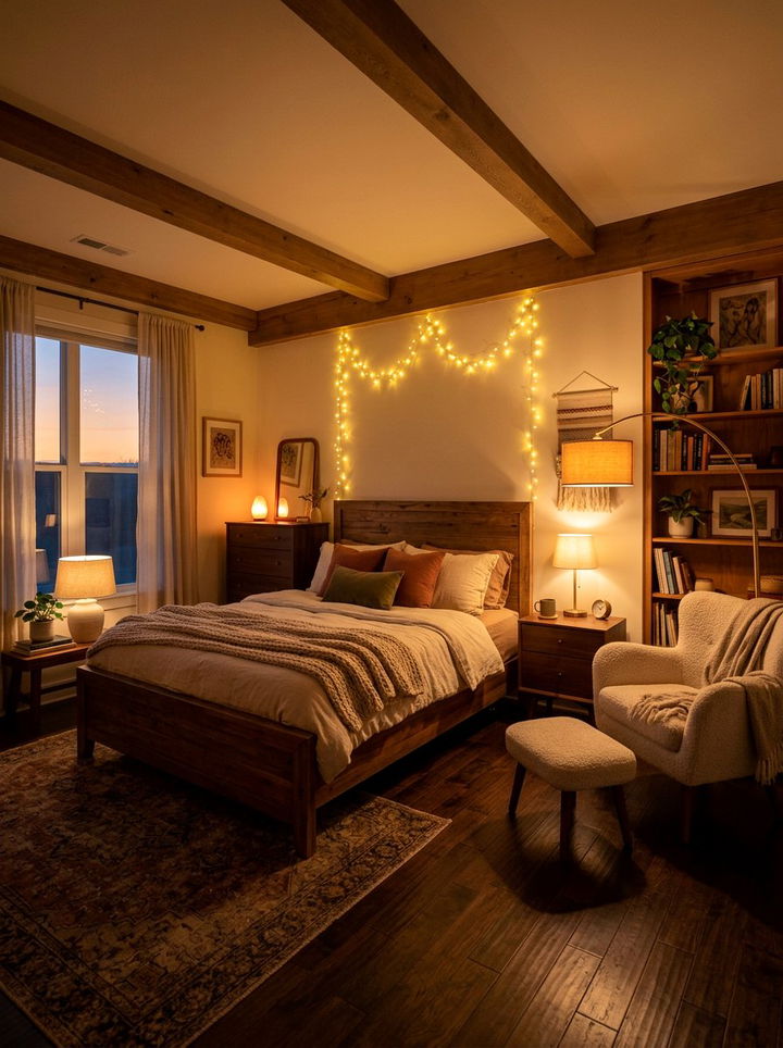Warm Ambient Lighting - 30 better sleep bedroom ideas