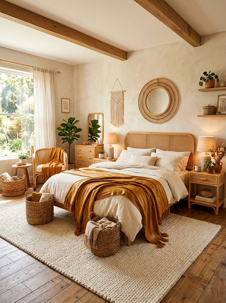 Warm Artisanal Bedroom - 30 handwoven bedroom ideas