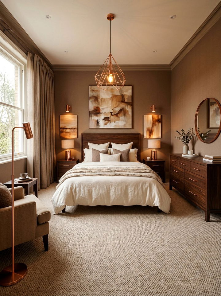 Warm Brown Bedroom - 30 relaxing bedroom color ideas