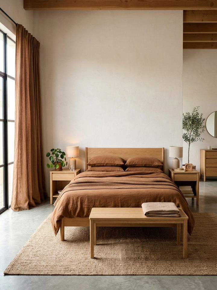 Warm Brown Linen Sheets - 30 warm brown bedroom ideas