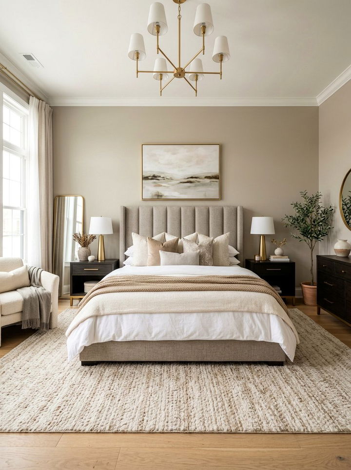 Warm Greige Bedroom - 30 relaxing bedroom color ideas