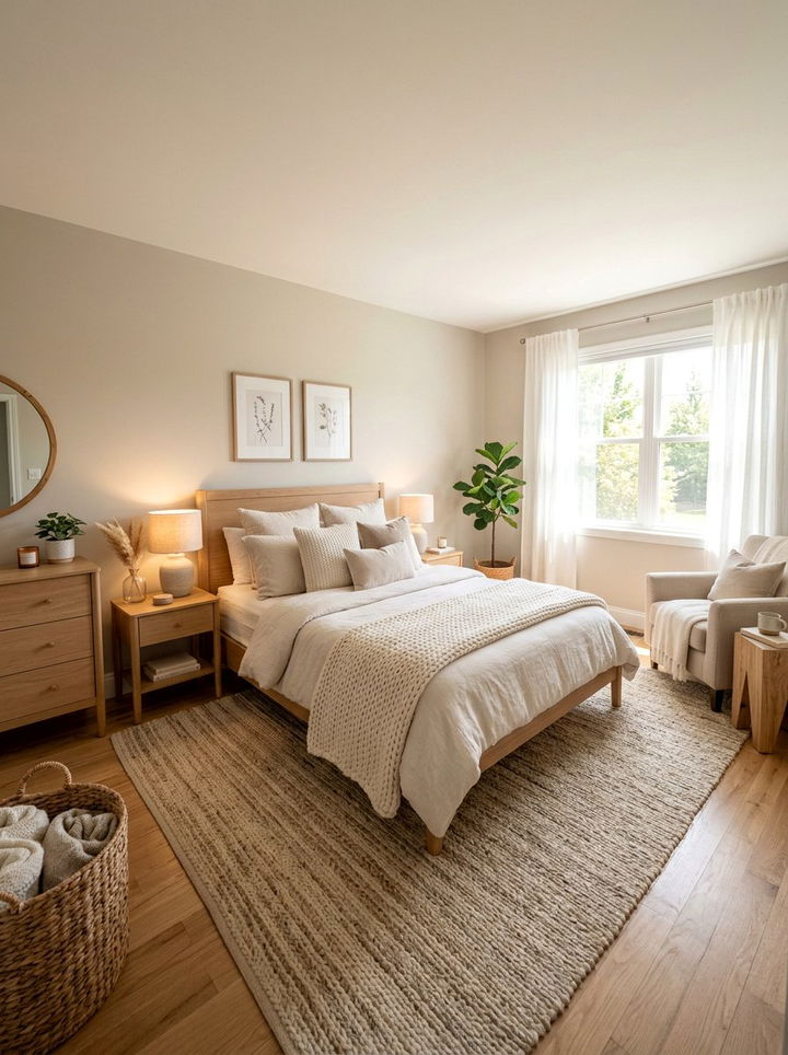 Warm Greige Cozy Bedroom - 30 grey bedroom design ideas