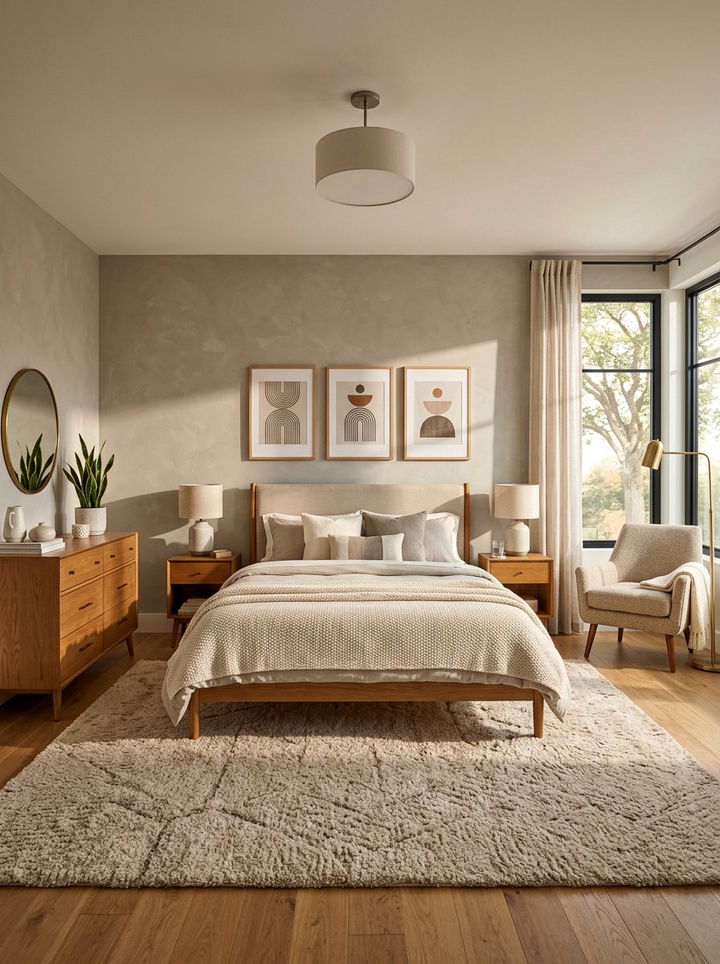 Warm Greige - 30 subtle bedroom color ideas