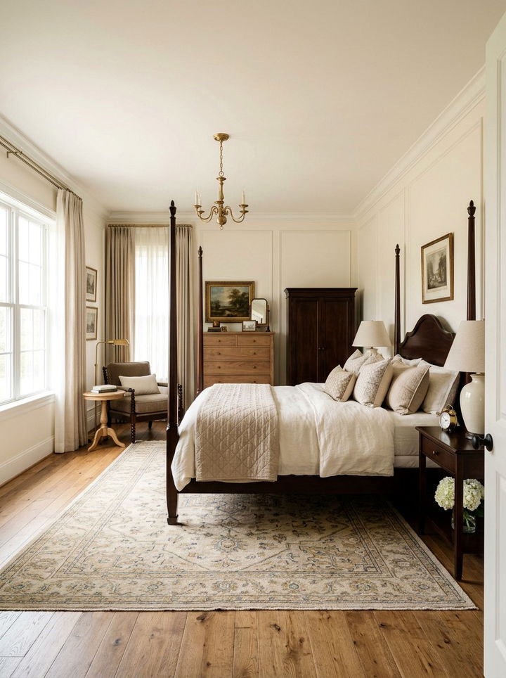 Warm Ivory Walls Traditional Bedroom - 30 traditional beige bedroom ideas