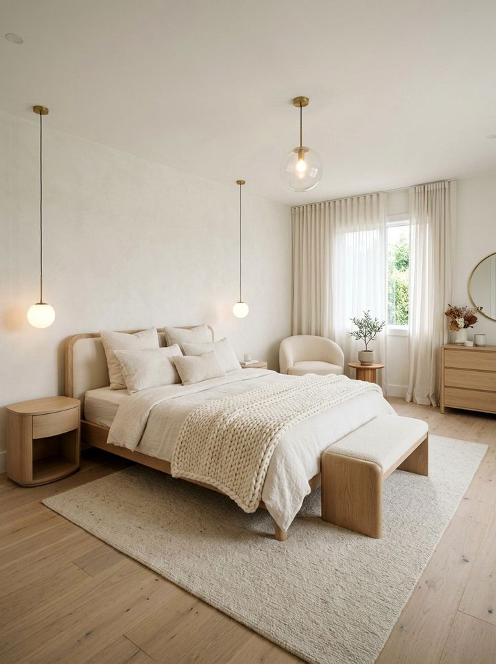 Warm Minimalist Cream Bedroom - 30 minimalist cream bedroom ideas