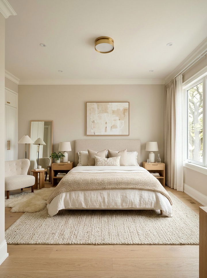 Warm White And Beige Bedroom - 30 scandinavian beige bedroom ideas
