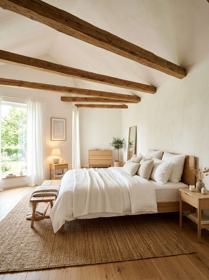 Warm White Bedroom - 30 bedroom paint ideas